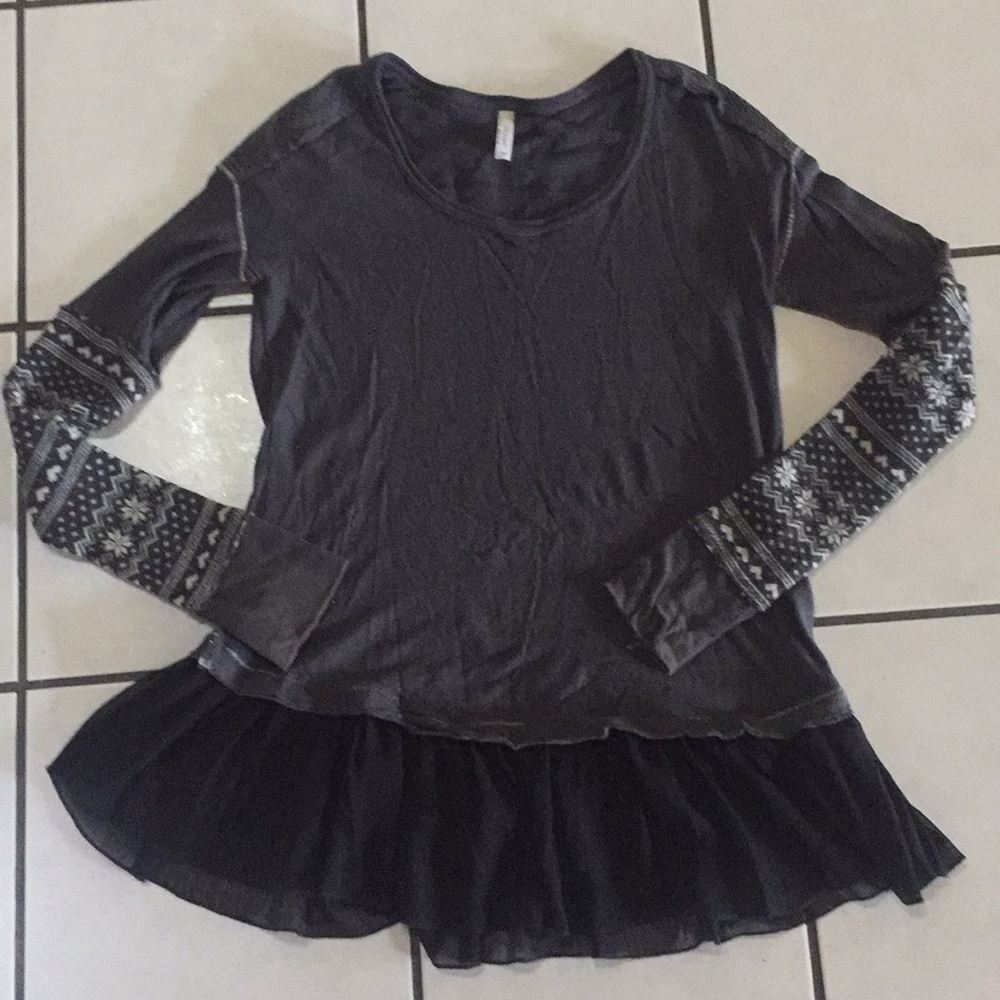 Free People/ Gray sweater pullover/ Size S #420